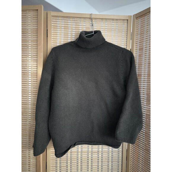 Toteme LS Wool-Cashmere Blend Turtleneck Sweater